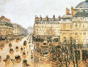 Camille Pissarro Theater Square, the French rain France oil painting artist